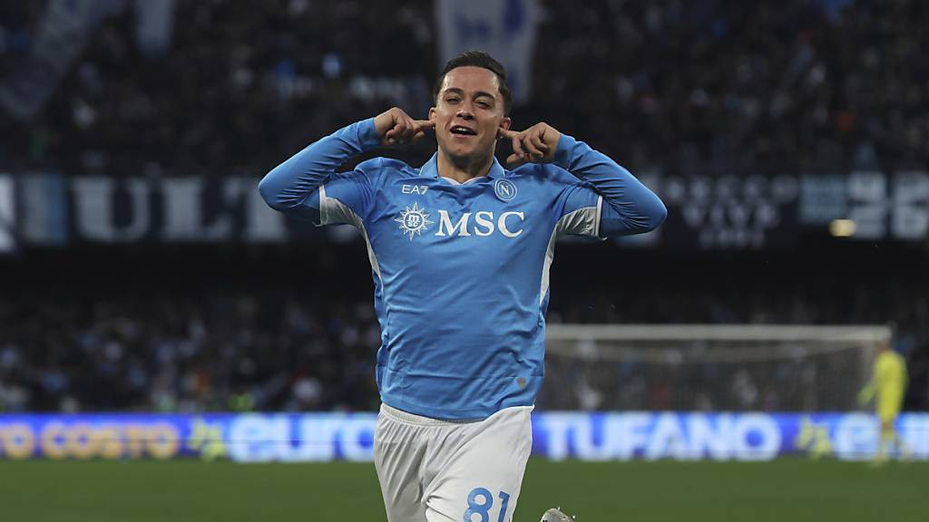Giacomo Raspadori feiert seinen Siegtreffer gegen Venezia