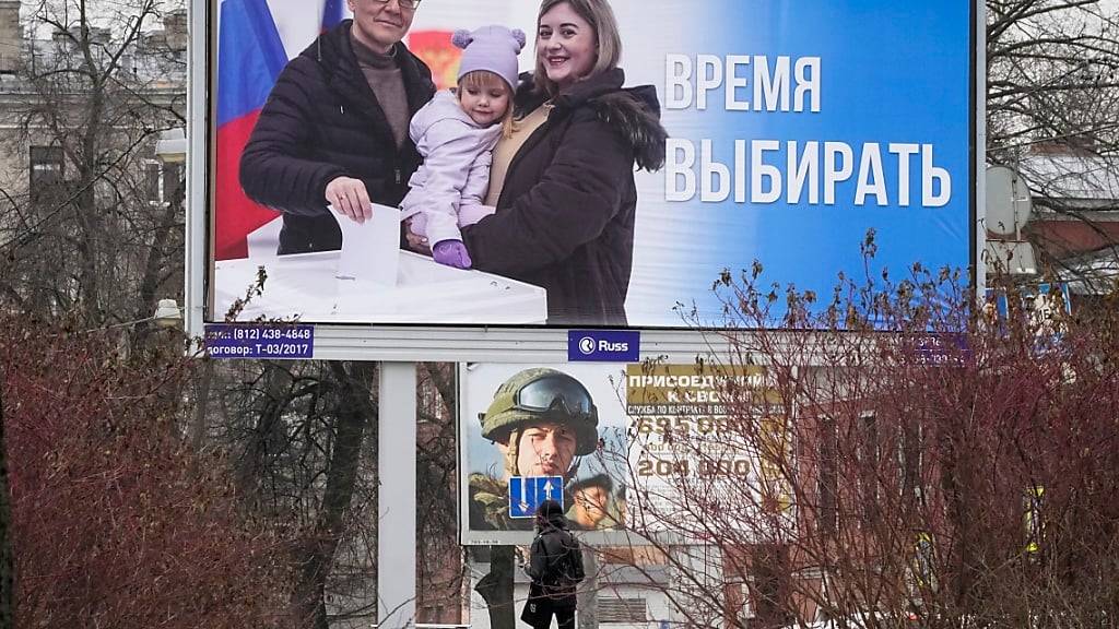 ARCHIV - Die Präsidentschaftswahlen in Russland sind für den 17. März angesetzt. Foto: Dmitri Lovetsky/AP/dpa