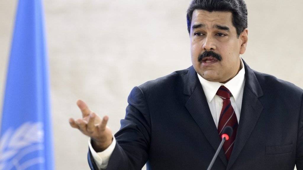 Venezuelas Staatschef Nicolás Maduro am Donnerstag vor dem UNO-Menschenrechtsrat in Genf.