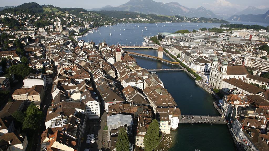 Blick über die Stadt Luzern (Archivaufnahme)