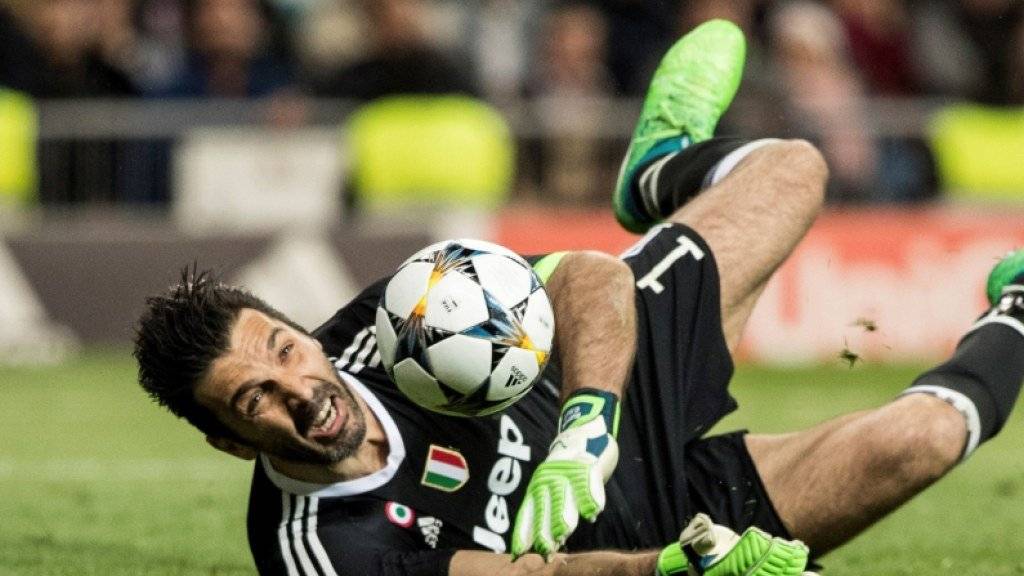 Es war wohl sein letztes Europacup-Spiel: Juve-Keeper Gigi Buffon in Aktion