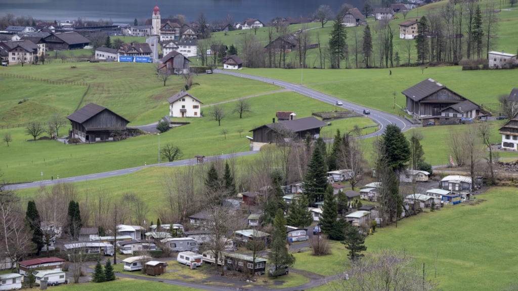 Das Gebiet Buosingen liegt oberhalb des Lauerzersees in Arth SZ. (Archivaufnahme)