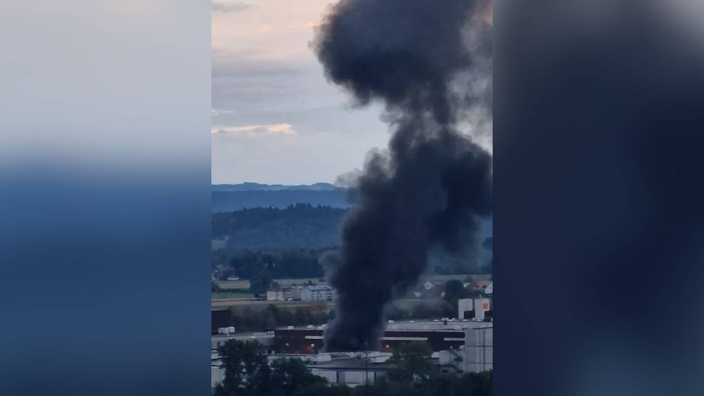 Lastwagen an Laderampe fängt Feuer
