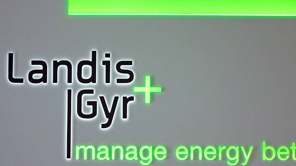 Das Logo von Landis+Gyr. Das seit 1896 bestehende Unternehmen beschäftigt nach eigenen Angaben auf fünf Kontinenten 6900 Mitarbeiterinnen und Mitarbeiter. (Archivaufname)
