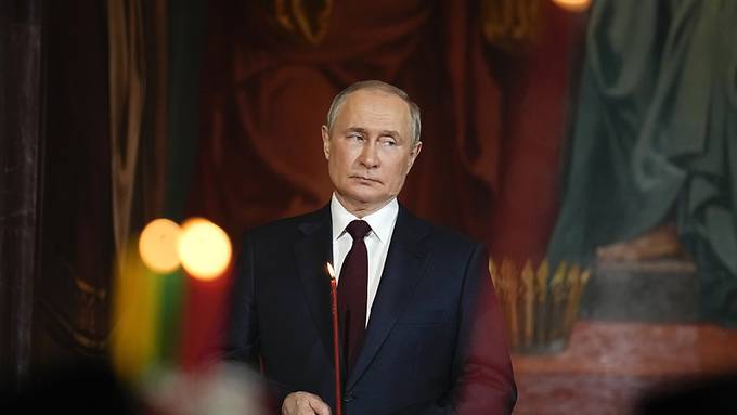 Putin bei Oster-Gottesdienst in Moskau