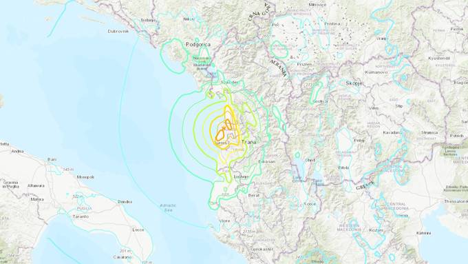 Tote und Verletzte bei Erdbeben in Albanien