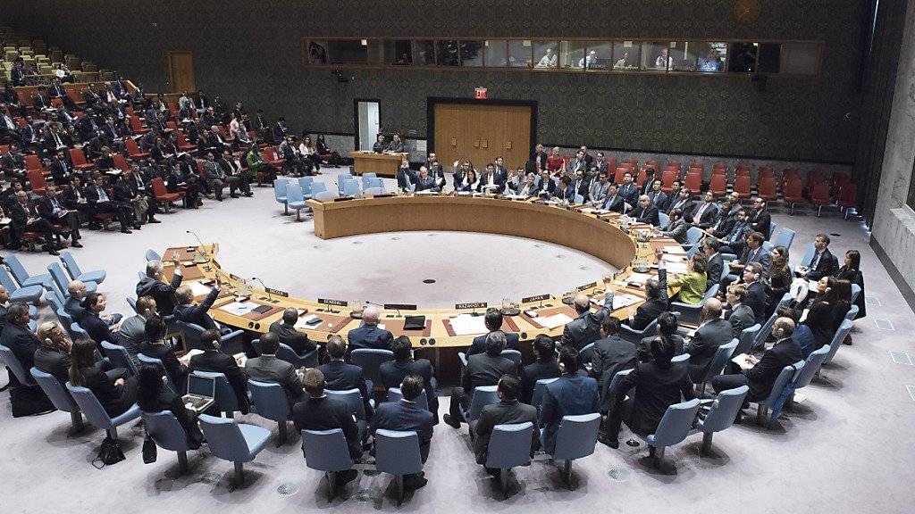 Nach USA scheitert auch Japan: Russland hat am Freitag im UNO-Sicherheitsrat erneut ein Veto gegen eine Verlängerung der Untersuchungen zum Einsatz von Chemiewaffen in Syrien eingelegt. (Archivbild)