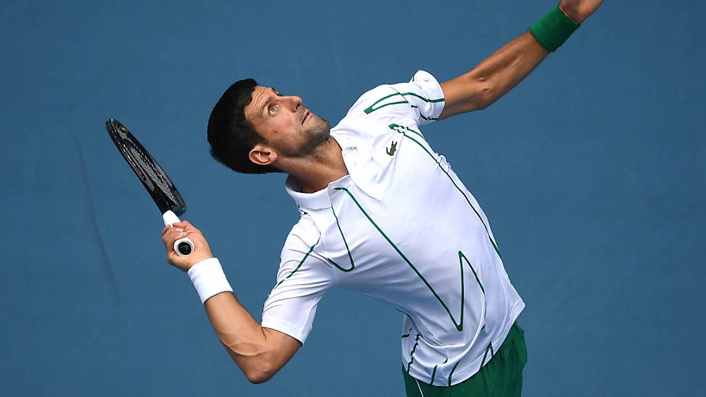Novak Djokovic überzeugte gegen den Japaner Nishioka vor allem bei eigenem Service.