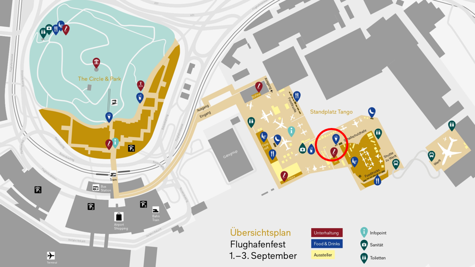Flughafenfest Plan Gelände