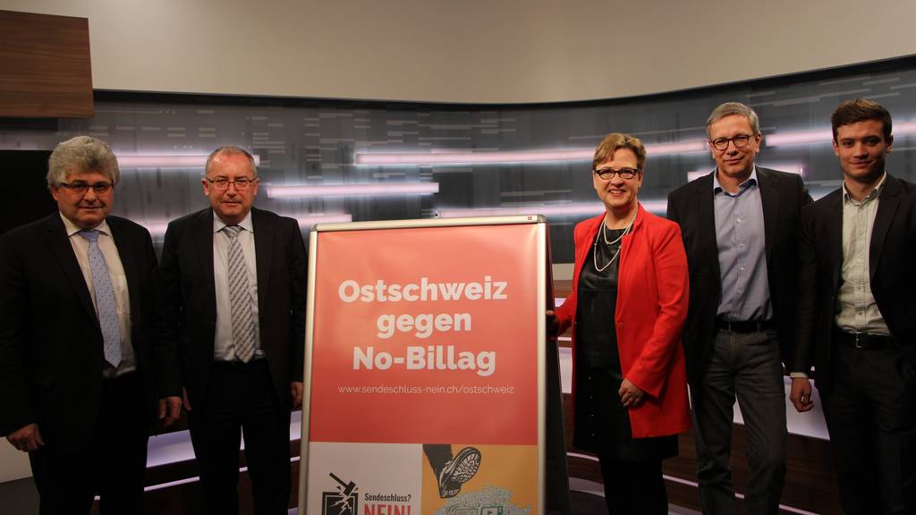 Politiker und Persönlichkeiten aus der Ostschweiz kämpfen gegen No Billag.