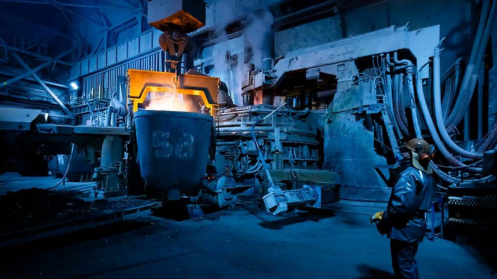 Blick in das Swiss-Steel-Werk Steeltec in Emmenbrücke LU. (Archivaufnahme)