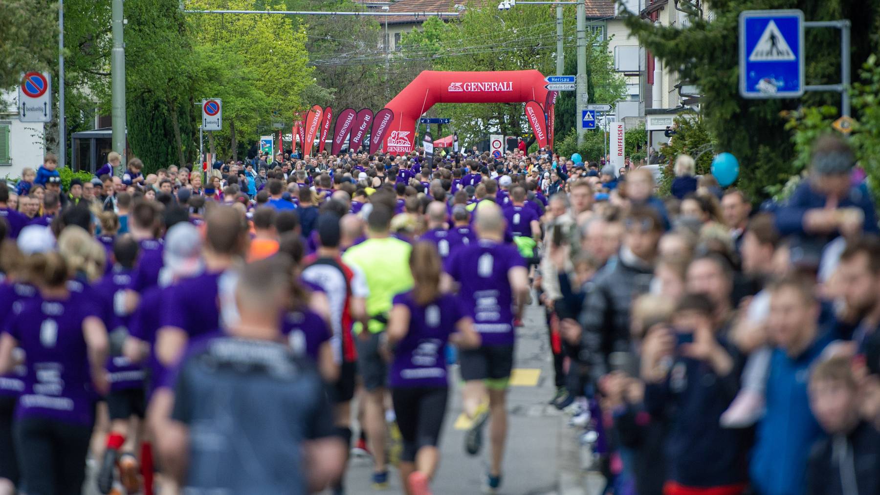 Am Donnerstag, 9. Mai, findet der 10. St.Galler Auffahrtslauf statt. (Archiv)