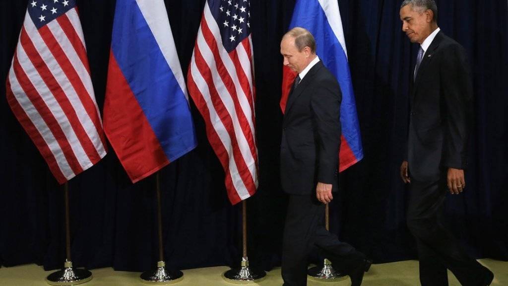 In Syrien im Gleichschritt? Putin und Obama wollen gemeinsam gegen Terrorismus vorgehen.