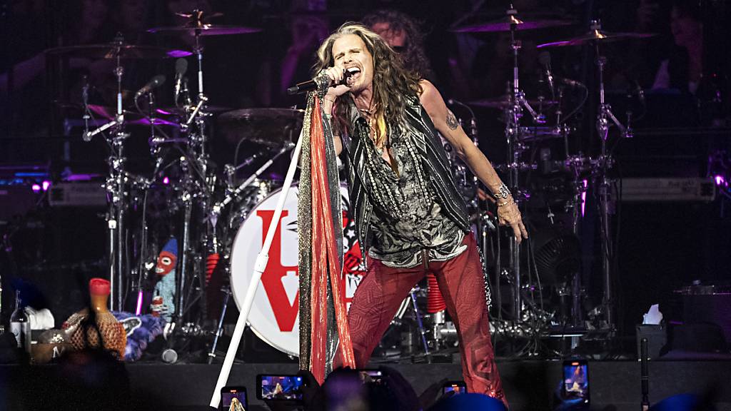 Aerosmith gibt Tourneen auf: Sänger Steven Taylor am Start von «Peace Out: The Farewell Tour» in Philadelphia (USA). (Archivbild)