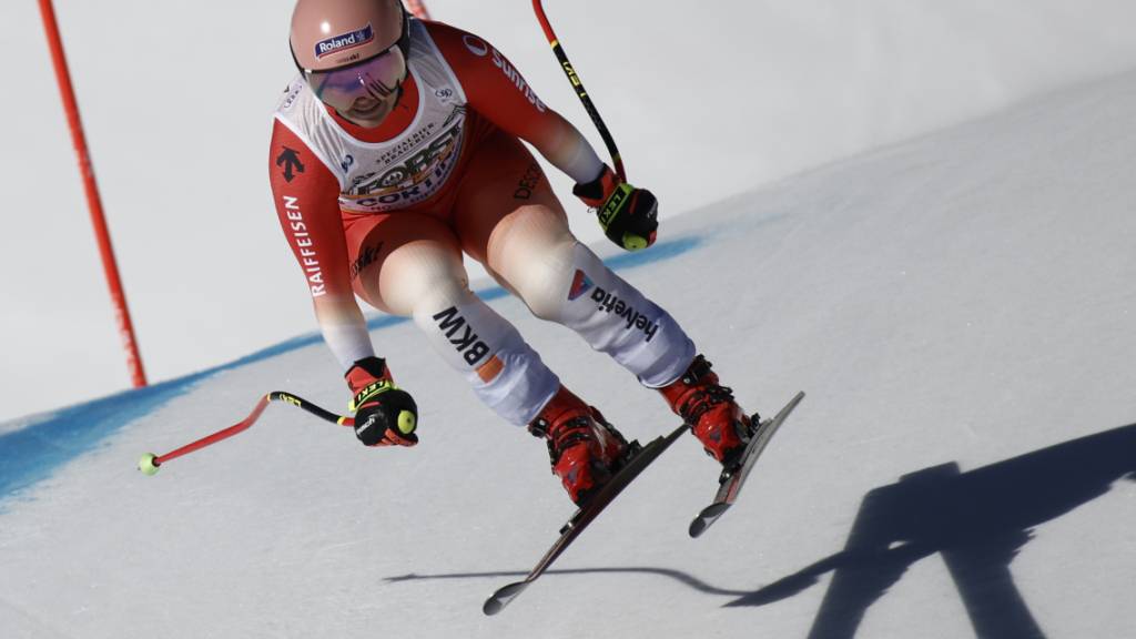 Joana Hählen hat sich bei ihrem Zwischenfall in der zweiten Abfahrt in Cortina d'Ampezzo das Kreuzband im rechten Knie gerissen