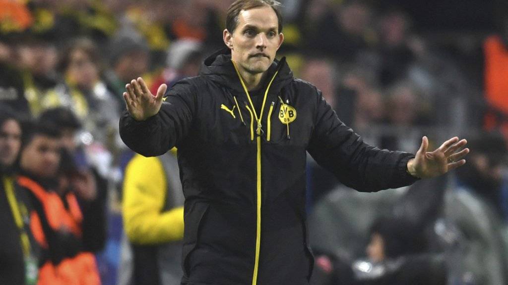 Dortmunds Trainer Thomas Tuchel am Tag nach dem Bombenanschlag
