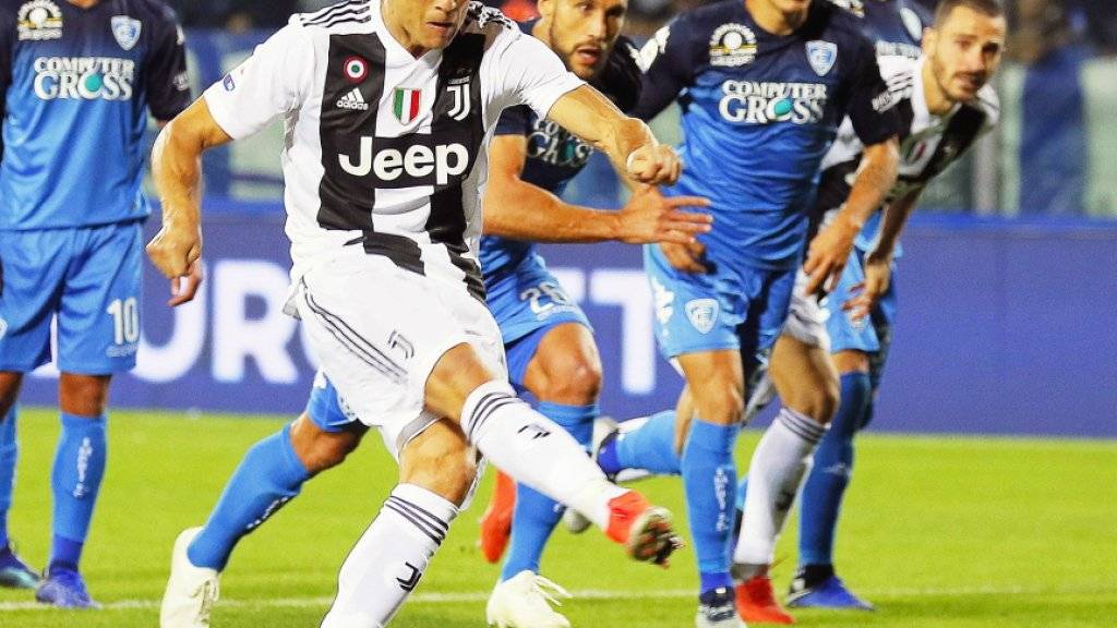 Cristiano Ronaldo führt Juventus mit einer Doublette gegen Aufsteiger Empoli zum Sieg