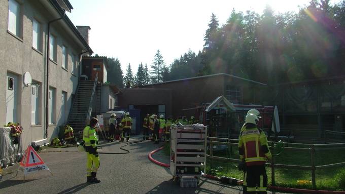 Industrieanlage in Schönengrund brannte