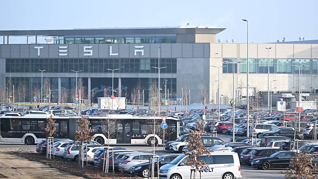Fast zwei Drittel der Bürger von Grünheide hatten die bisherigen Erweiterungspläne des US-Autoherstellers Tesla bei einer Befragung im Februar abgelehnt. Das Votum der Bürger war allerdings nicht bindend. Tesla hatte versichert, den Bedenken aus der Bevölkerung entgegenzukommen. (Archivbild)