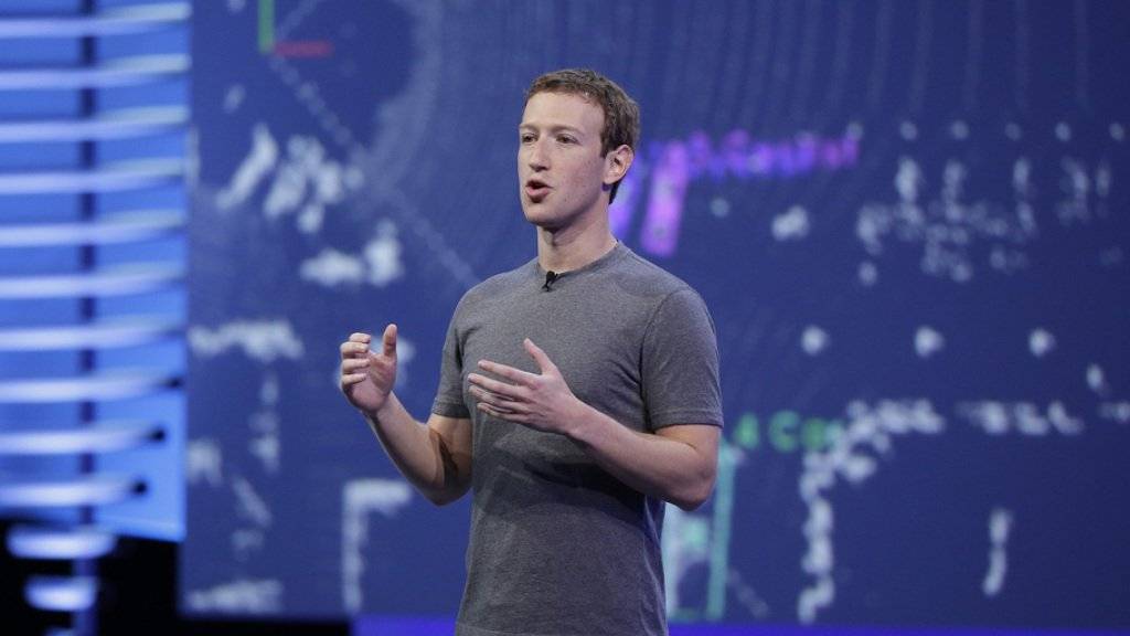 Facebook-Chef Mark Zuckerberg während der Entwickler-Konferenz in San  Francisco.