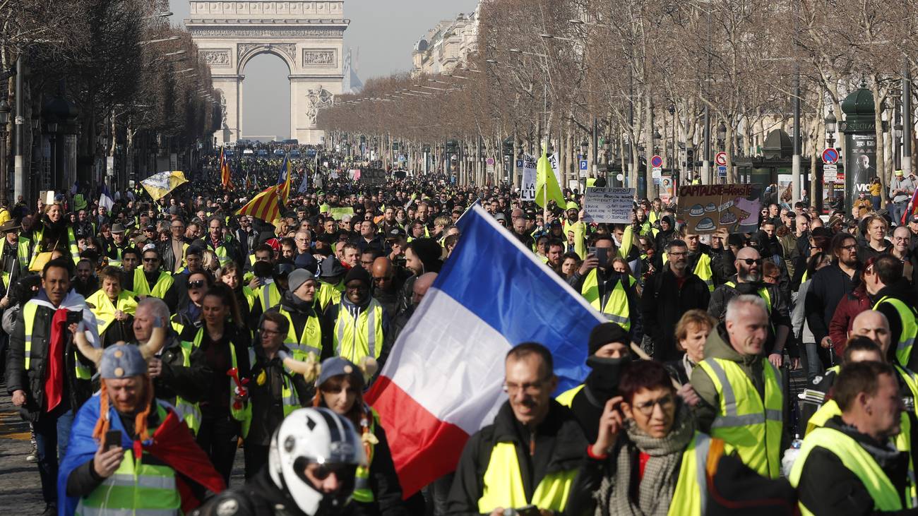 Gelbwestenproteste in Paris, Februar 2019.