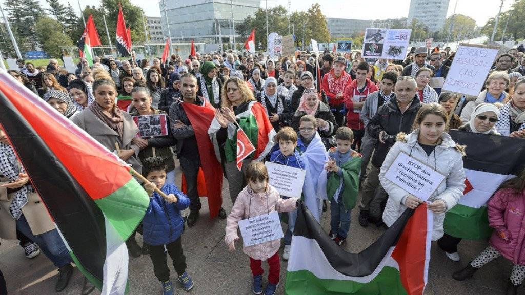 Die Demonstranten kritisierten die «Kolonial-, Apartheid- und Besatzungspolitik Israels».