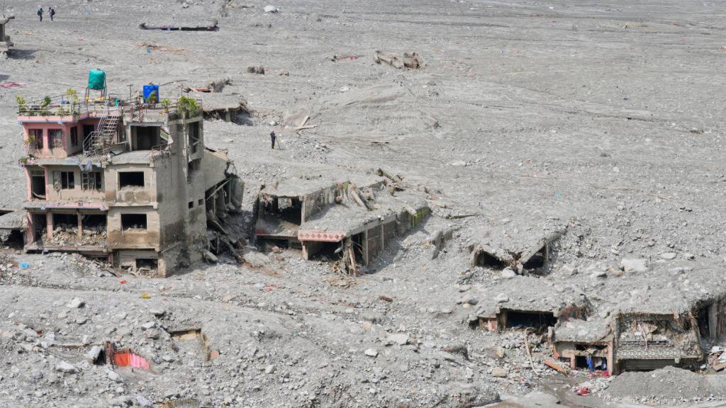 Die Flutwelle in Nepal hat grosse Schäden hinterlassen. (Archivbild)