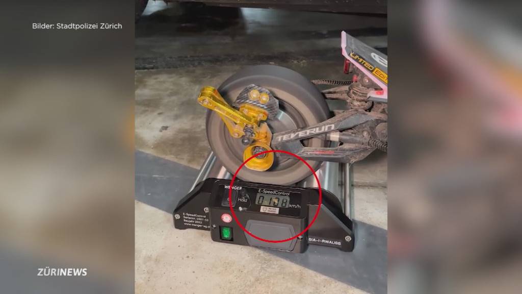 Auf 110 km/h frisiert: Polizei stoppt E-Trotti-Raser in Zürich