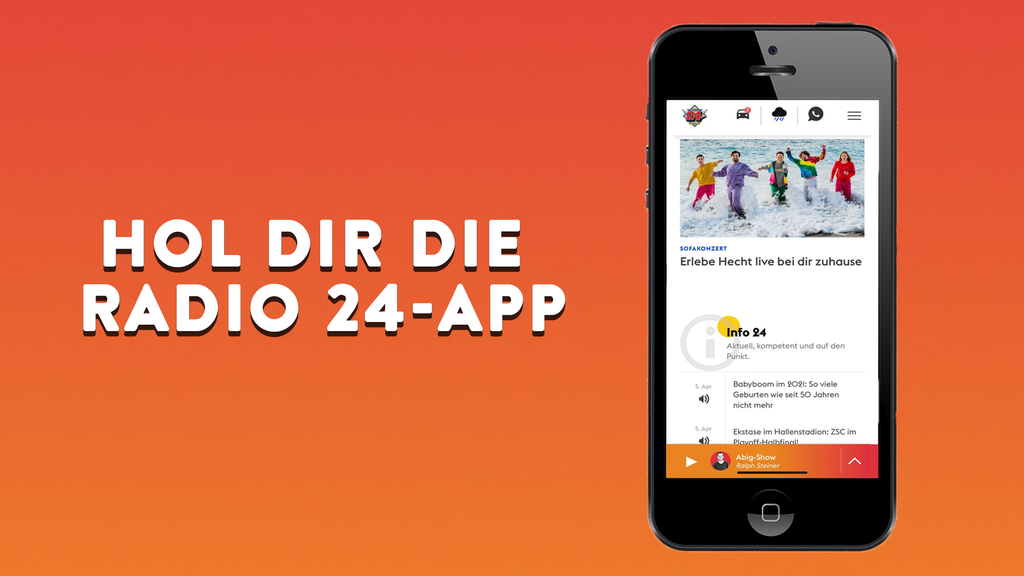 Hol dir hier die Radio 24-App