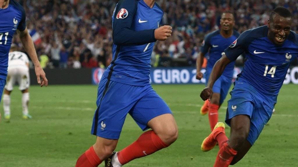 Antoine Griezmann erlöste mit seinem Kopfballtor gegen Albanien die Franzosen spät