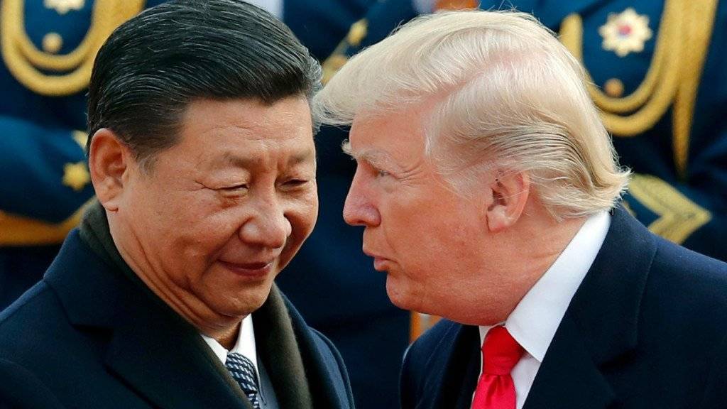 Chinas Staatsschef Xi Jinping beim Treffen mit US-Präsident Donald Trump in Peking im November 2017. (Archivbild)