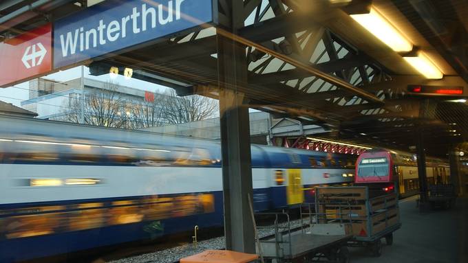 Der Bahnhof Winterthur stand still