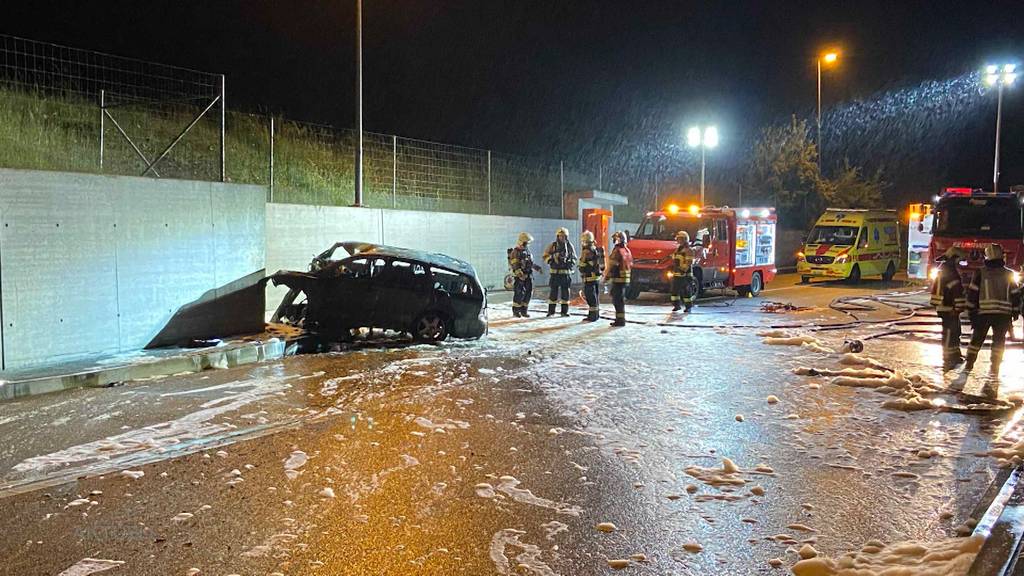 Horental-Tunnel: Heftiger Unfall in Küttigen