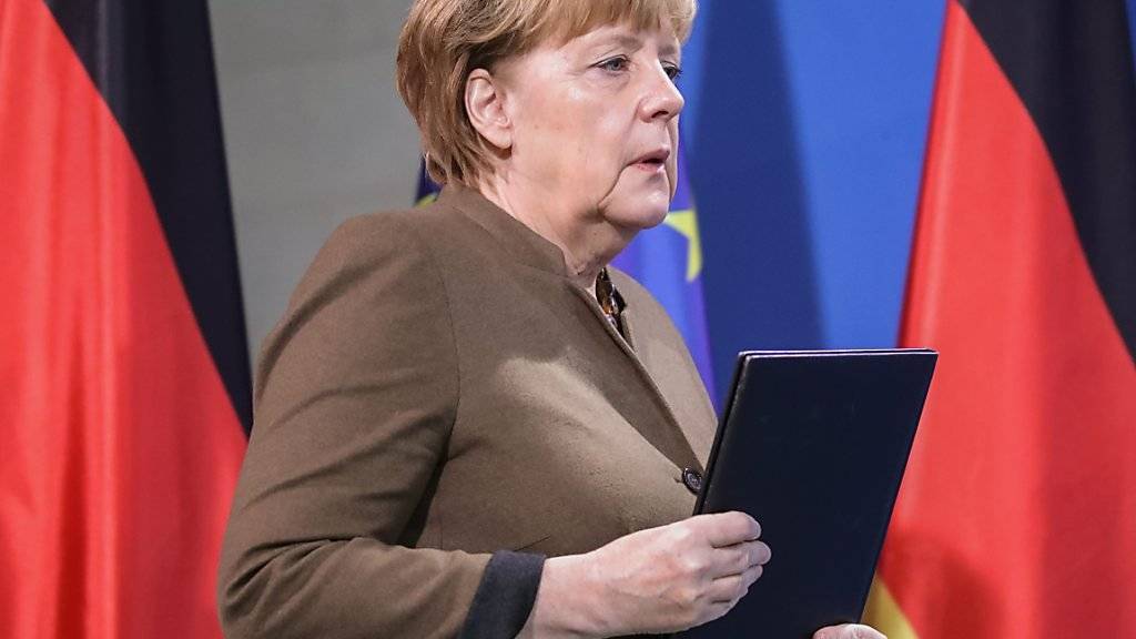 Die Union aus CDU und CSU der deutschen Kanzlerin Angela Merkel liegt laut dem wöchentlich erhobenen Sonntagstrend bei den deutschen Wählern auf dem höchsten Stand seit einem Jahr. (Archivbild)