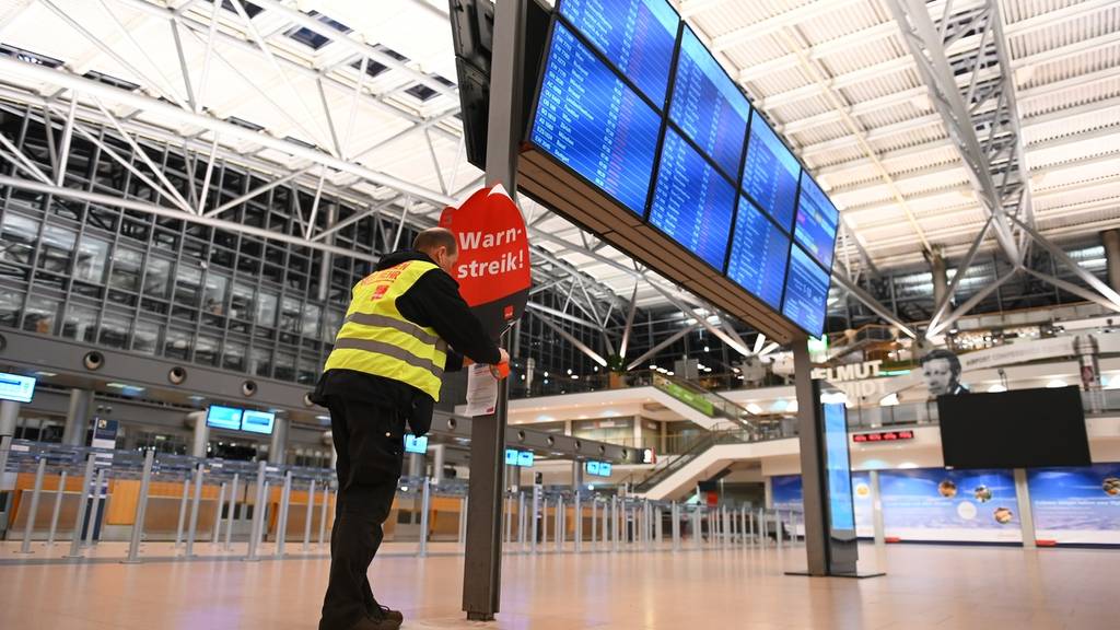 Warnstreiks führen zu Flugannullationen von Zürich nach Deutschland 