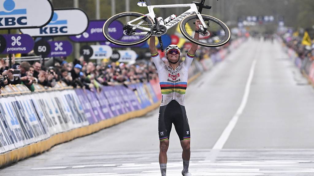 Kann Mathieu van der Poel seinen Sieg aus dem Vorjahr wiederholen und zum alleinigen Rekordgewinner der Flandern-Rundfahrt aufsteigen?