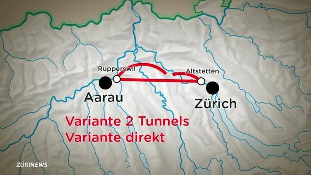 Megatunnel von Zürich nach Aarau