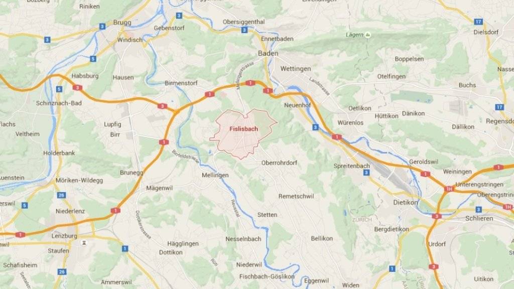 In der Aargauer Gemeinde Fislisbach ist es in einem Waldstück zu einem Tötungsdelikt gekommen. (Bild googlemaps)